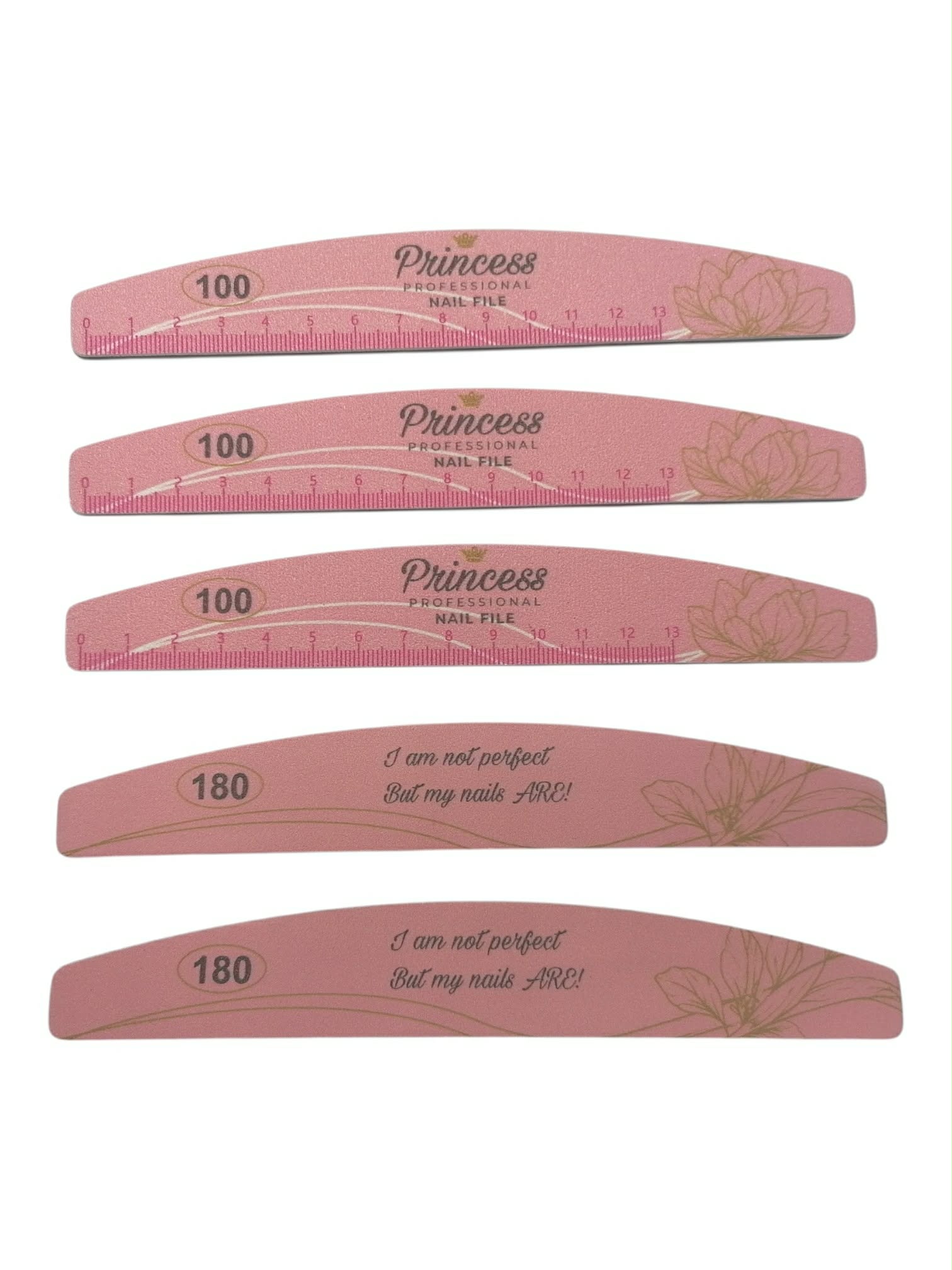 Set 25 Nail Files 100/180 gritt