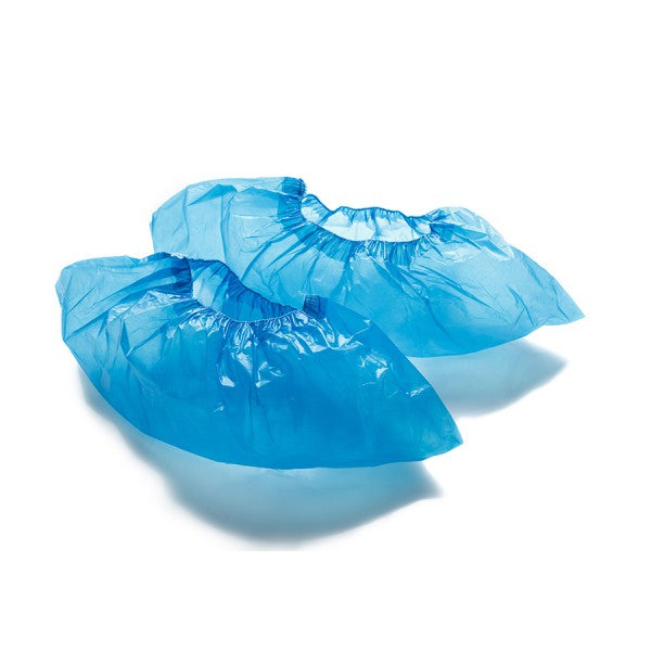 Disposable white footmuffs
